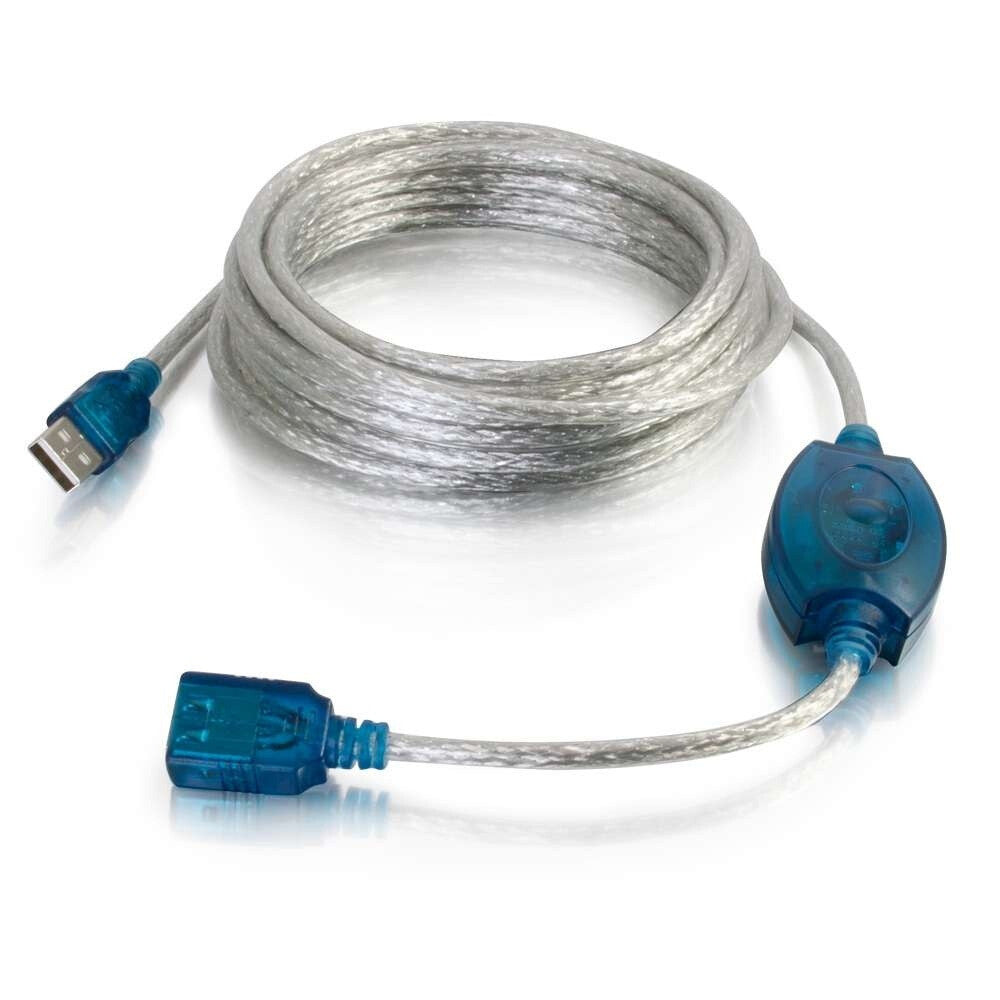 C2G 16.4ft (5m) USB 2.0 A Male to A Female Active Extension Cable