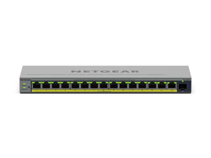 NETGEAR GS116EPP Managed L2/L3 Gigabit Ethernet (10/100/1000) Power over Ethernet (PoE) Grey