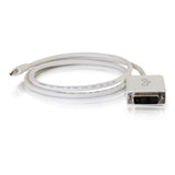 C2G 3ft (0.9m) Mini DisplayPortTM Male to Single Link DVI-D Male Adapter Cable - White