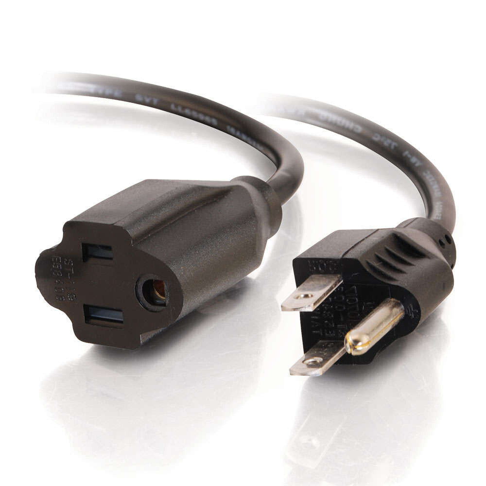 C2G 4ft (1.2m) 16 AWG Outlet Saver Power Extension Cord (NEMA 5-15P to NEMA 5-15R)