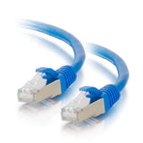C2G 25ft (7.6m) Cat6 Snagless Shielded STP Ethernet Network Patch Cable - Blue