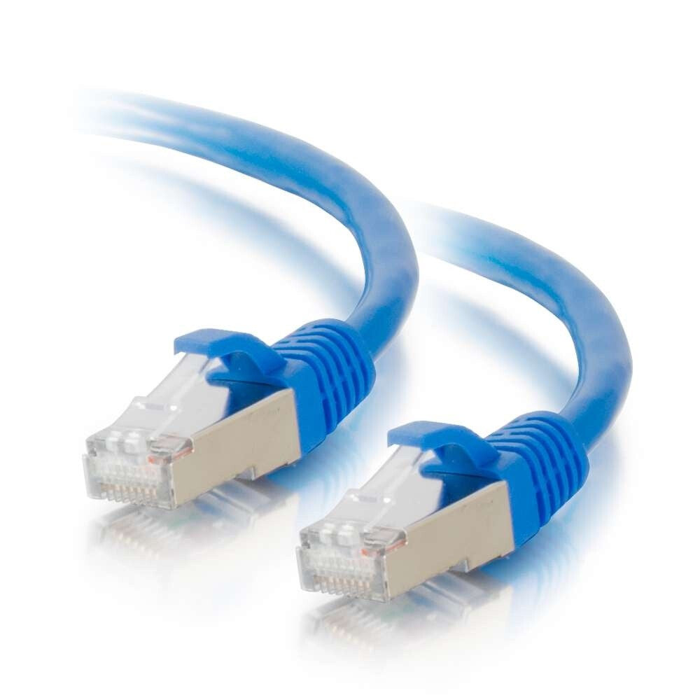 C2G 150ft (45.7m) Cat5e Snagless Shielded STP Ethernet Network Patch Cable - Blue