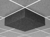 Middle Atlantic Nivo Acoustic Ceiling Tile with 7 inch Drop Profile in Charcoal Gray, 7 inch Drop, 15/16" Layin