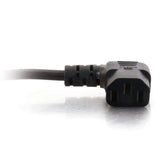 C2G 6ft (1.8m) 18 AWG Universal Right Angle Power Cord (NEMA 5-15P to IEC320C13R)