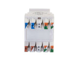 C2G 180° Cat6 RJ45 UTP Keystone Jack - White