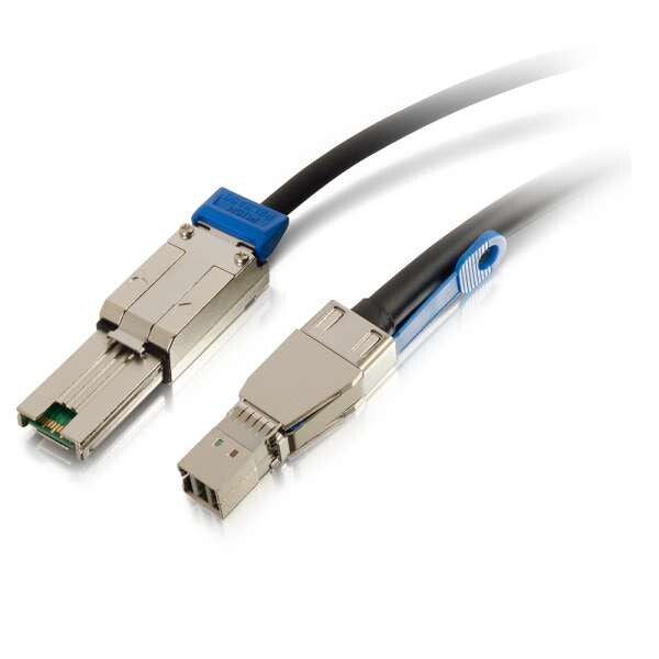 C2G 54255 Serial Attached SCSI (SAS) cable 1 m Black, Metallic