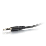 C2G 0.5ft (0.15m) 4-pin 3.5mm Microphone and Headphone Breakout Adapter Y-Cable
