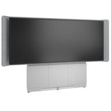 Middle Atlantic ForumTM Floor-to-Wall Mounted 66" (3 Bay) Display Stand for (1) 105" 21:9 Ultra-Wide Display, Light Finish