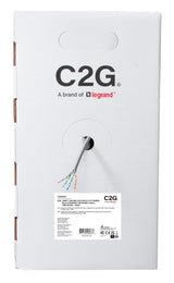 C2G 1000ft (304.8m) TAA-Compliant Cat6 Bulk Unshielded (UTP) Ethernet Network Cable with Solid Conductors-Riser CMR-Rated - Gray