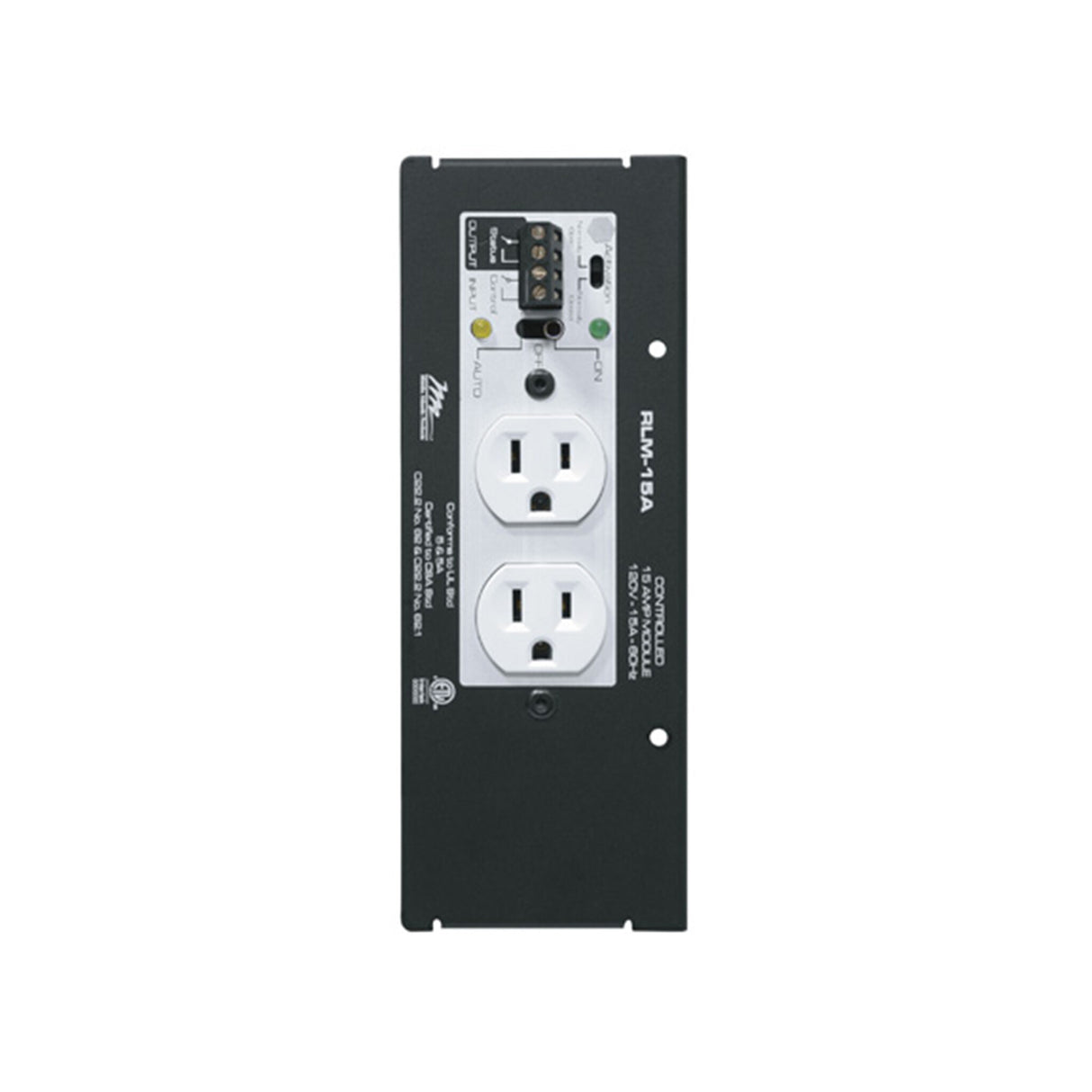 Middle Atlantic RLM-15A socket-outlet Black, White
