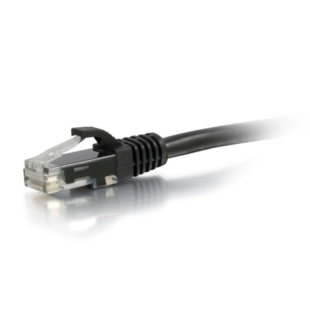 C2G 6" Cat6 networking cable Black 0.15 m U/UTP (UTP)