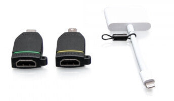 C2G Universal 4K HDMI® Adapter Ring with Color Coded Mini DisplayPort™, USB-C®, and Lightning