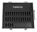 Televic Unite CC-28/2 equipment case Flight case Grey