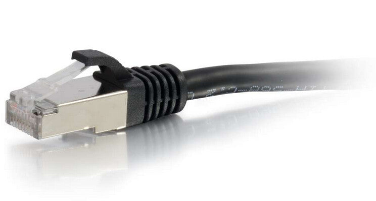C2G 6" Cat6a STP networking cable Black 0.15 m U/FTP (STP)