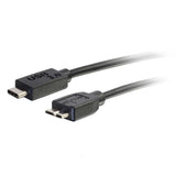 C2G 6ft (1.8m) USB 3.0 (USB 3.2 Gen 1 (5Gbps) USB-C to USB Micro-B Cable M/M - Black