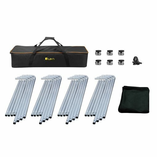 ikan BD-13F-BLK photo backdrop Aluminium, Polyester Monochromatic Black