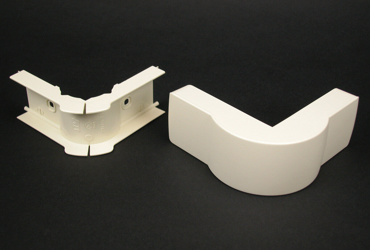 WIREMOLD PN05F19V Eclipse™ PN05 Radiused Extruded Elbow Fitting in Ivory