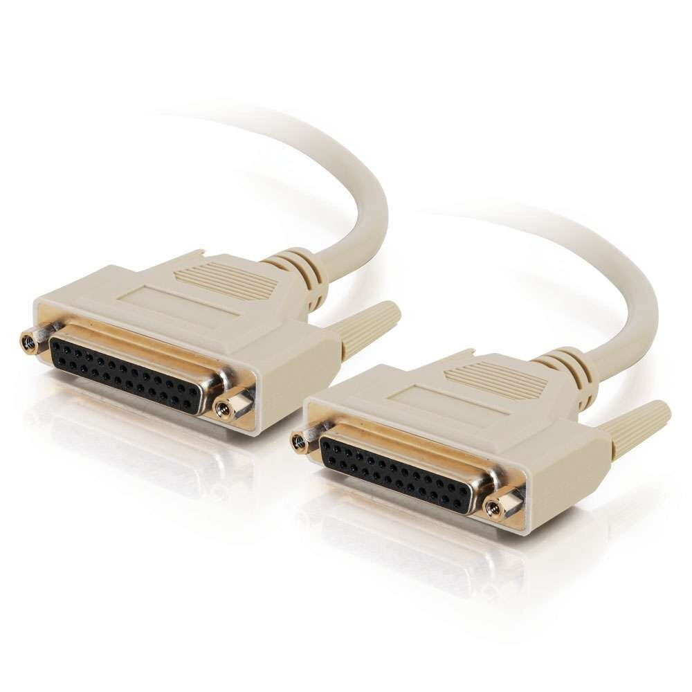 C2G 3ft (0.9m) DB25 F/F Serial RS232 Extension Cable