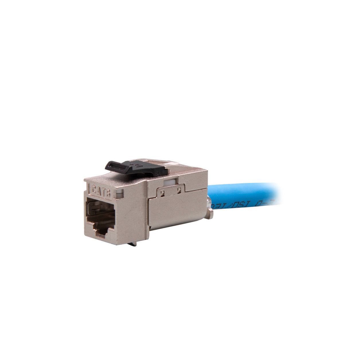 C2G 90° Cat6 RJ45 UTP Shielded Keystone Jack - Silver