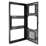 Chief ImpactTM On-Wall Kiosk with Protective Glass - Portrait 43 Inch Black