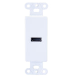 C2G HDMI Pass Through Decorative Wall Plate - White