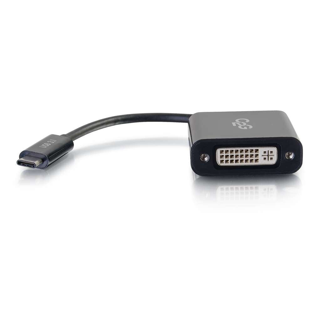 C2G USB-C® To DVI-D Video Adapter Converter - Black