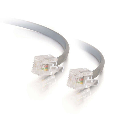 C2G 14ft RJ11 6p4c Modular Cable Straight networking cable Grey 4.2 m