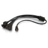 C2G 1.5ft (0.46m) 16 AWG 1-to-4 Power Cord Splitter (1 NEMA 5-15P to 4 NEMA 5-15R)