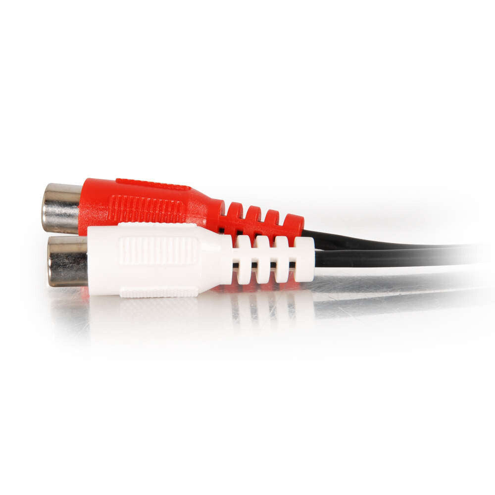 C2G 0.5ft (0.15m) Value SeriesTM One 3.5mm Stereo Male To Two RCA Stereo Female Y-Cable
