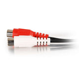 C2G 0.5ft (0.15m) Value SeriesTM One 3.5mm Stereo Male To Two RCA Stereo Female Y-Cable