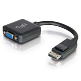 C2G 8in DisplayPortTM Male to VGA Female Active Adapter Converter - Black
