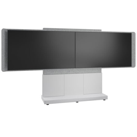 Middle Atlantic Products FM-DS-6675FS-GD8W TV mount 139.7 cm (55") Grey, Silver, White