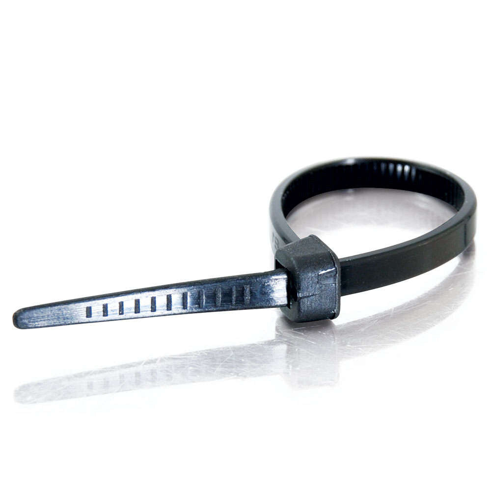 C2G 4in Cable Tie Multipack - 100 Pack - Black