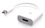 C2G USB-C to HDMI Audio/Video Adapter Converter - 4K 60Hz - White