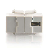 C2G Snap-In USB A/B Female Keystone Insert Module - White