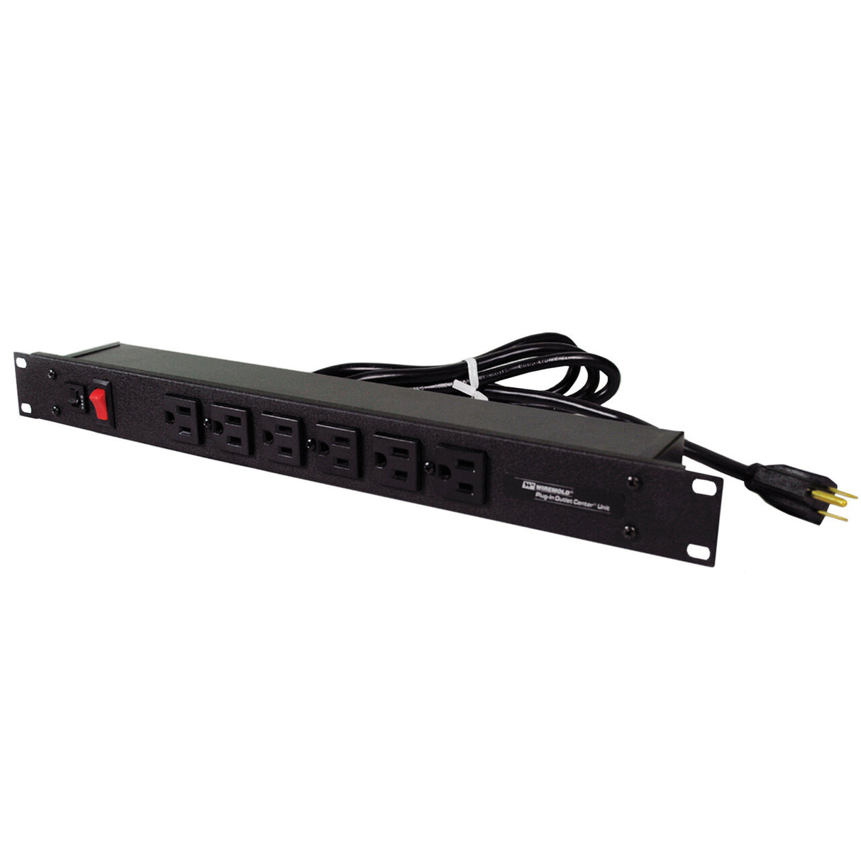 WIREMOLD J60B2B-90 power extension 4.6 m 6 AC outlet(s) Indoor Black