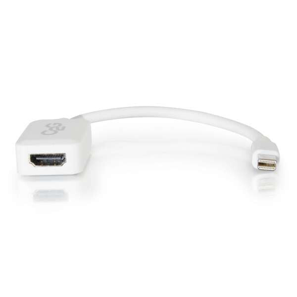 C2G 54314 video cable adapter 0.2 m Mini DisplayPort HDMI White