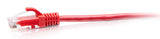 C2G 0.3m Cat6a Snagless Unshielded (UTP) Slim Ethernet Patch Cable - Red