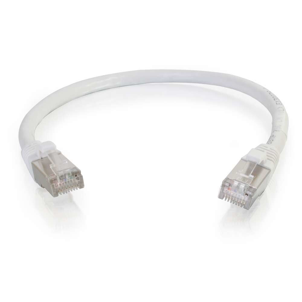 C2G 8ft Cat6 networking cable White 2.4 m S/UTP (STP)