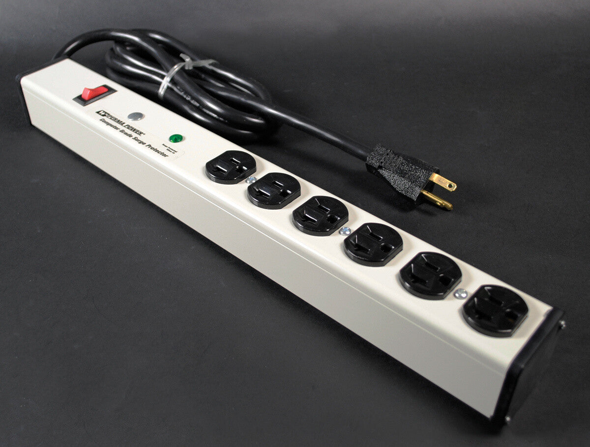 WIREMOLD M620BZLS-15 power extension 4.6 m 6 AC outlet(s) Indoor Black, White