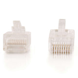 C2G RJ45 Cat5e Modular Plug for Round Stranded Cable Multipack - 100 Pack
