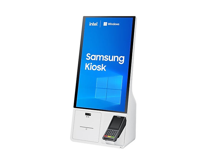 Samsung LH24KMC3BGCXZC Signage Display Kiosk design 61 cm (24") LED 250 cd/m² Full HD White Touchscreen Built-in processor Windows 10 IoT Enterprise