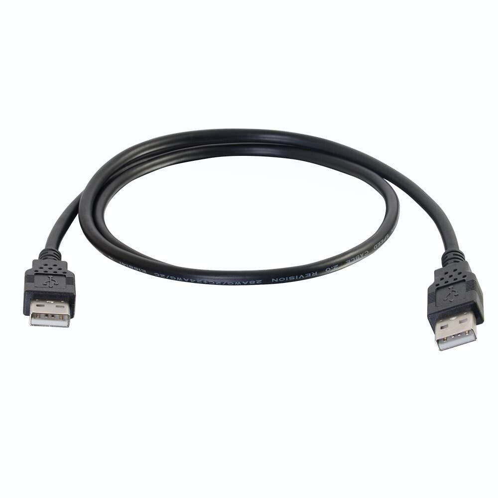 C2G 3.3ft (1m) USB 2.0 A Male to A Male Cable - Black