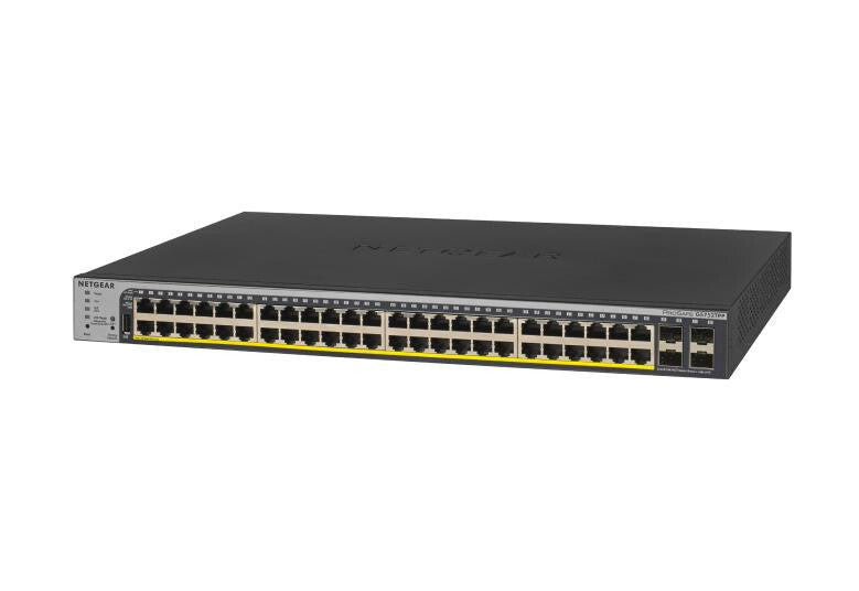 NETGEAR GS752TPP Managed L2/L3/L4 Gigabit Ethernet (10/100/1000) Power over Ethernet (PoE) 1U Black