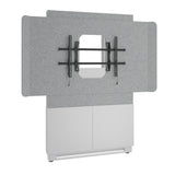 Middle Atlantic ForumTM Floor-to-Wall Mounted 48" (2-Bay) Display Stand for (1) 56" to 65" Display, Light Finish