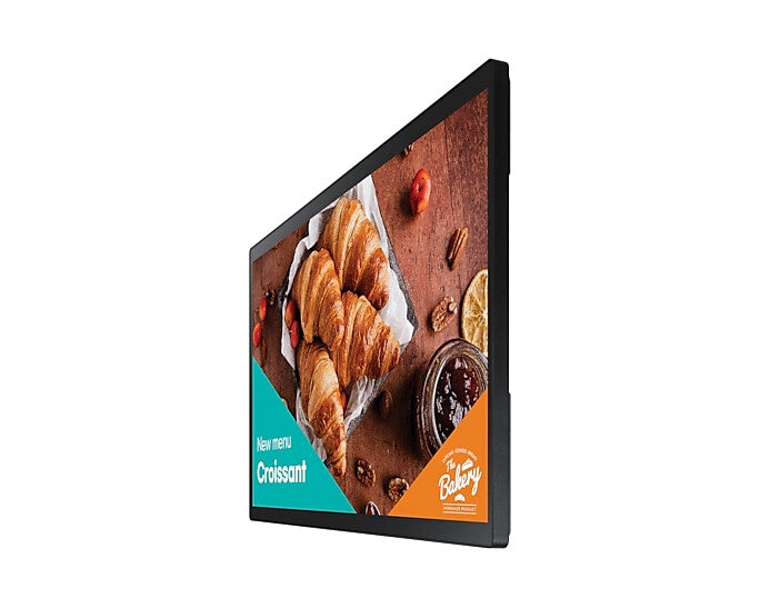 Samsung QB24C-T Digital signage flat panel 60.5 cm (23.8") LED Wi-Fi 250 cd/m² Full HD Black Touchscreen Built-in processor Tizen 7.0