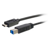 C2G 3ft, USB 3.0 Type C, USB B USB cable USB 3.2 Gen 1 (3.1 Gen 1) 0.9144 m USB C Black