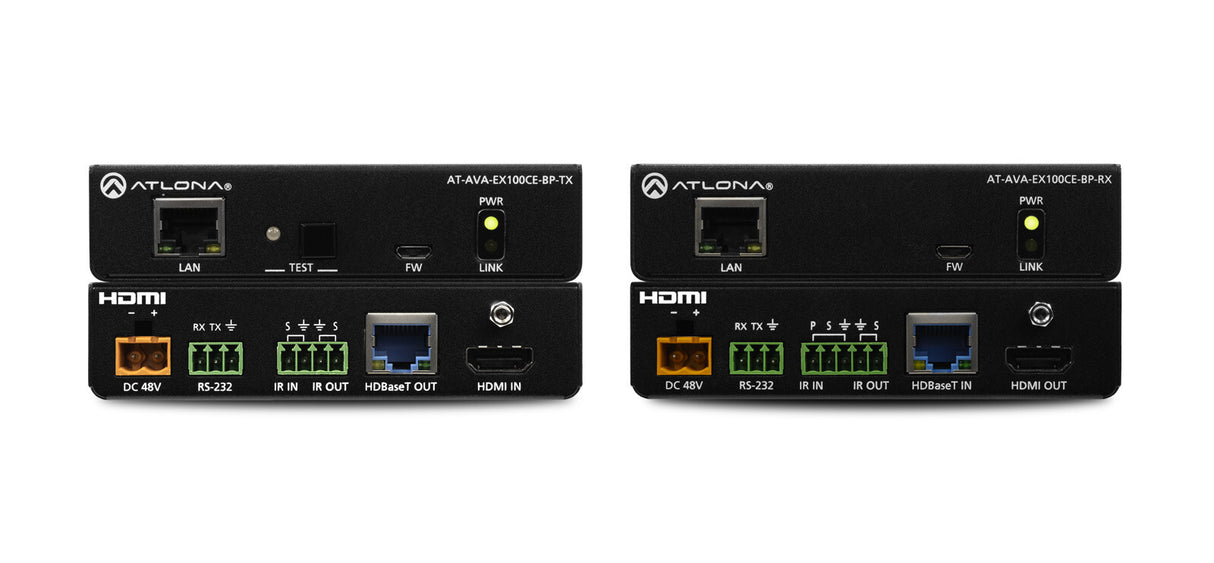 Atlona AT-AVA-EX100CE-BP-KIT AV extender Black