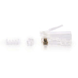 C2G RJ45 Cat5e Modular Plug (with Load Bar) for Round Solid/Stranded Cable Multipack - 50 Pack