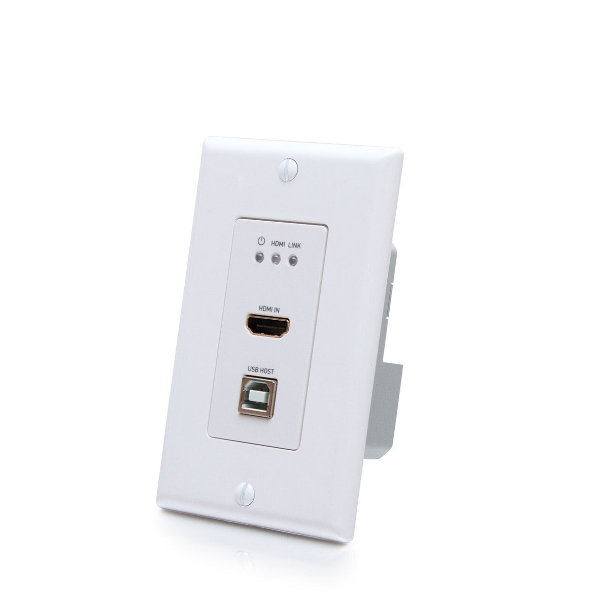 C2G HDMI® HDBaseT + USB-B to A and RS232 Over Cat Extender Single Gang Wall Plate Transmitter to Box Receiver - 4K 60Hz (TAA compliant)